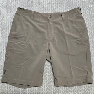 5.11 Tactical Base Shorts Mens 36 Battle Brown Khaki Polyester Utility 73337-367